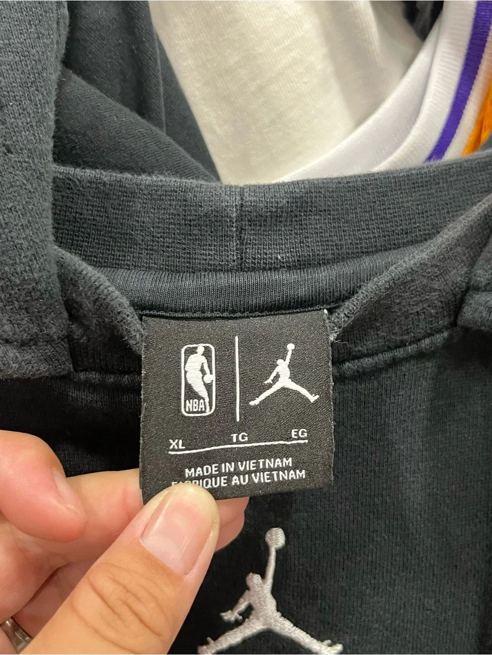 Jordan Black PHX Pullover Hoodie with White Jumpman